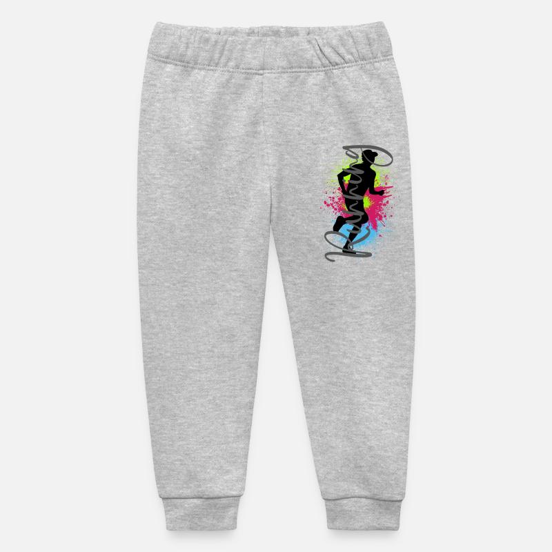 Course à pied Sport Jogger Runner Course à pied Jogging - Pantalon de jogging bébé bio Stanley/Stella - gris chiné