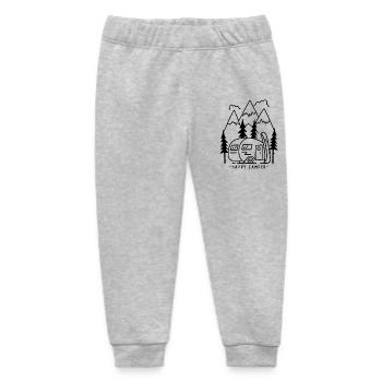 Camping camping-car - Pantalon de jogging bébé bio Stanley/Stella - gris chiné - Devant