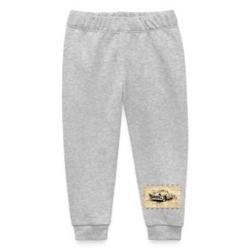 Oldtimer in nostalgischer Patina - Baby Organic Jogginghose Baby Tumbler von Stanley/Stella - Grau meliert - Vorne