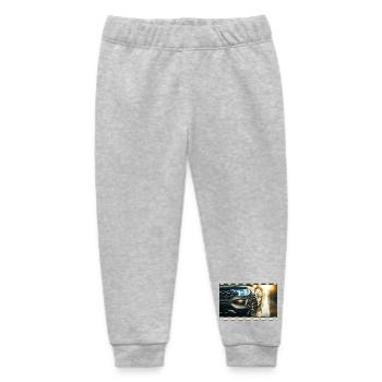 Eleganz im Detail – Modernes Auto in regnerischer Umgebung - Baby Organic Jogginghose Baby Tumbler von Stanley/Stella - Grau meliert - Vorne