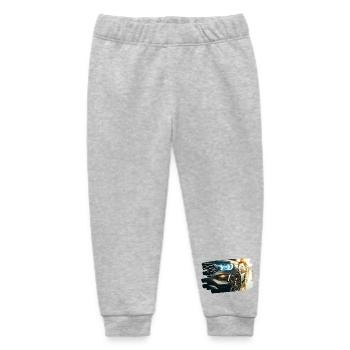Modernes Luxusauto in der Regenreflexion - Baby Organic Jogginghose Baby Tumbler von Stanley/Stella - Grau meliert - Vorne