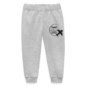 Family Trip Vacation Family Vacation 2025 - Baby Organic Sweatpants by Stanley/Stella - heather grey - Front