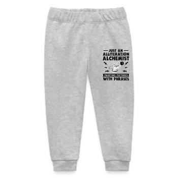 Alliteration Alchemist Poetry Slam - Baby Organic Sweatpants by Stanley/Stella - heather grey - Front