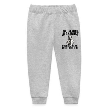 Alliteration Alchemist Poetry Slam - Baby Organic Sweatpants by Stanley/Stella - heather grey - Front