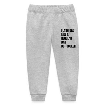 Bouldering Flash Papa Boulderer - Baby Organic Sweatpants by Stanley/Stella - heather grey - Front