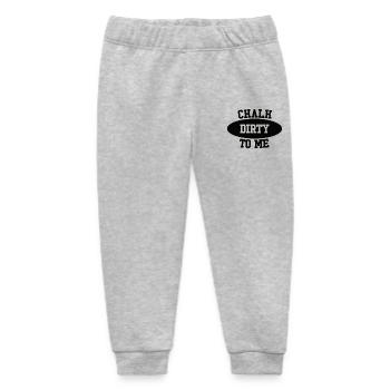 Boulderer Chalk Dirty To Me Bouldering - Baby Organic Sweatpants by Stanley/Stella - heather grey - Front