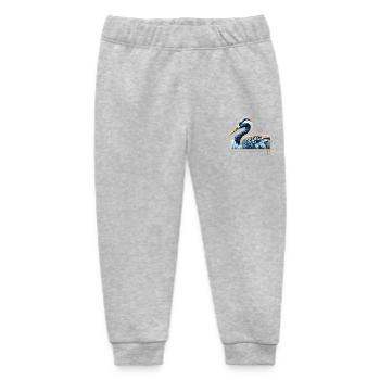 Elegant crane - Baby Organic Sweatpants by Stanley/Stella - heather grey - Front