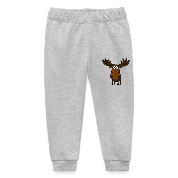 Lustiger depperter Elch - Baby Organic Jogginghose Baby Tumbler von Stanley/Stella - Grau meliert - Vorne