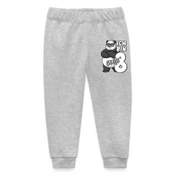 8. Geburtstag Junge 8 Jahre Panda Ich bin coole 8 - Baby Organic Jogginghose Baby Tumbler von Stanley/Stella - Grau meliert - Vorne