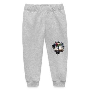 Free Palestina Gaza - Baby Organic Sweatpants by Stanley/Stella - heather grey - Front
