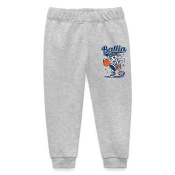 Basketball Basketballspieler Basketballer - Baby Organic Jogginghose Baby Tumbler von Stanley/Stella - Grau meliert - Vorne