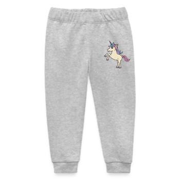 Einhorn (Comic, Kawaii) - Baby Organic Jogginghose Baby Tumbler von Stanley/Stella - Grau meliert - Vorne