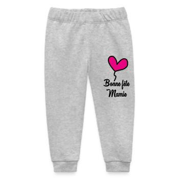 GRANNY. MOM - Baby Organic Sweatpants by Stanley/Stella - heather grey - Front