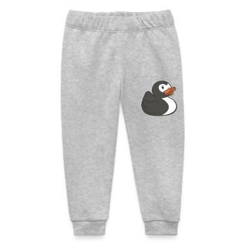 Bath Duck Penguins Love squeaky Duck - Baby Organic Sweatpants by Stanley/Stella - heather grey - Front
