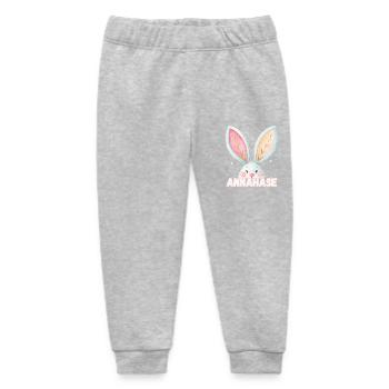 Name Anna Rabbit Annahase Pet Name - Baby Organic Sweatpants by Stanley/Stella - heather grey - Front