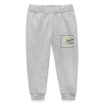 Summer Time - Baby Organic Jogginghose Baby Tumbler von Stanley/Stella - Grau meliert - Vorne