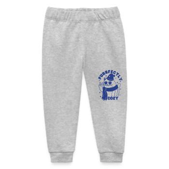 Purrfectly Cozy - Baby Organic Sweatpants by Stanley/Stella - heather grey - Front