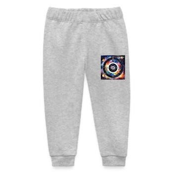 Universe of Darts - Baby Organic Sweatpants by Stanley/Stella - heather grey - Front