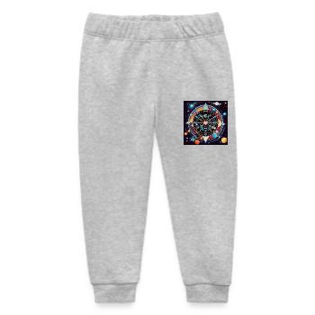 Infinity Bullseye - Baby Organic Sweatpants by Stanley/Stella - heather grey - Front