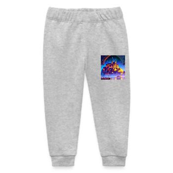Mont Saint Michel - Dreamlike Castle - Baby Organic Sweatpants by Stanley/Stella - heather grey - Front