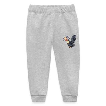 Kalifornischer Kondor in lebhafter Pose - Baby Organic Jogginghose Baby Tumbler von Stanley/Stella - Grau meliert - Vorne