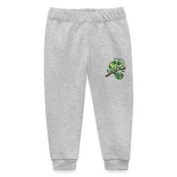 Sort Caméléon coloré - Pantalon de jogging bébé bio Stanley/Stella - gris chiné - Devant