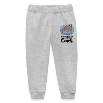 Sternzeichen Faultier Aszendent Couch Lustige - Baby Organic Jogginghose Baby Tumbler von Stanley/Stella - Grau meliert - Vorne