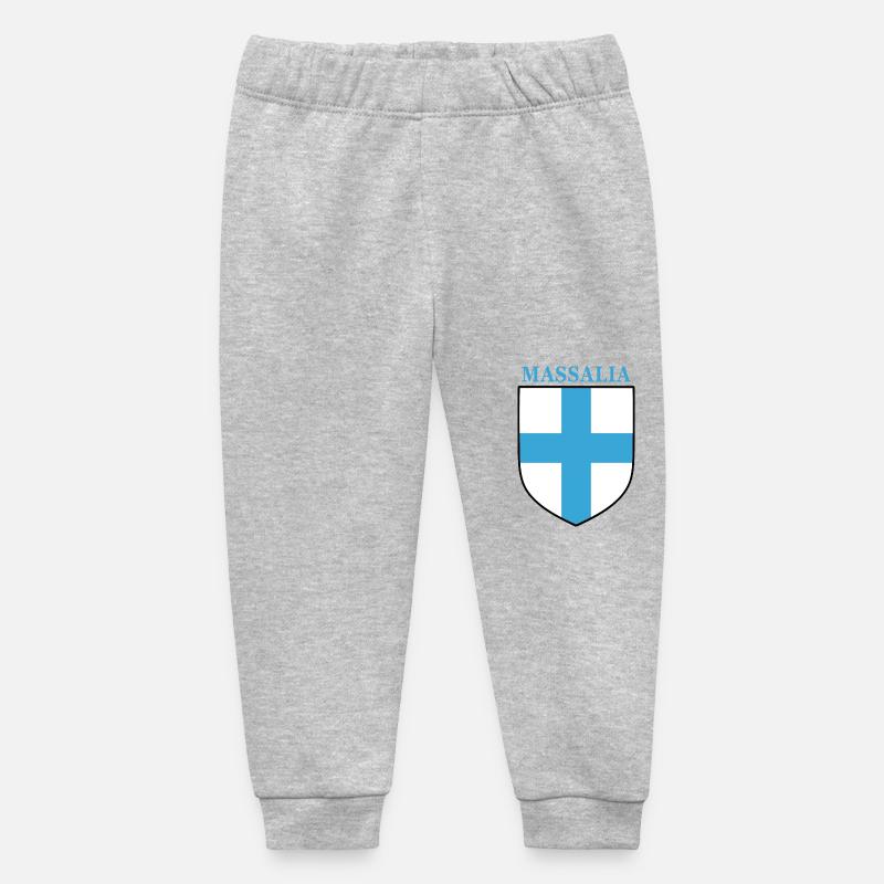 Massalia - Pantalon de jogging bébé bio Stanley/Stella - gris chiné