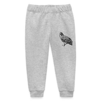 Falken Vogel Vögel - Baby Organic Jogginghose Baby Tumbler von Stanley/Stella - Grau meliert - Vorne