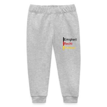 Einigkeit Recht Freiheit - Baby Organic Jogginghose Baby Tumbler von Stanley/Stella - Grau meliert - Vorne