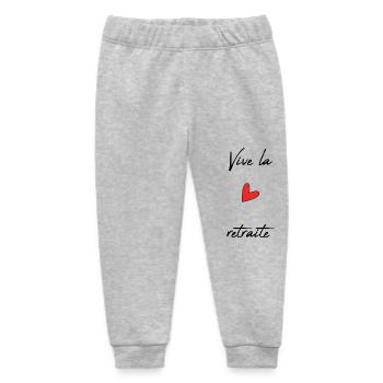 RETIREMENT. RETIREMENT. RETIRED. RETIREMENT - Baby Organic Sweatpants by Stanley/Stella - heather grey - Front