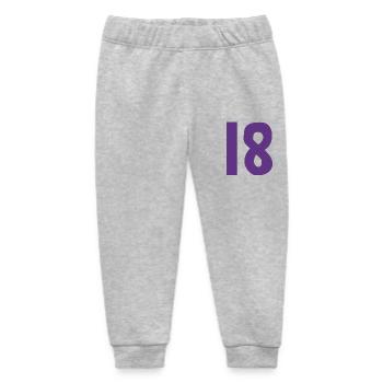 18. 18 JAHRE ALT. 18-JÄHRIGES JUBILÄUM. GEBURTSTAG 18 JAHRE. - Baby Organic Jogginghose Baby Tumbler von Stanley/Stella - Grau meliert - Vorne