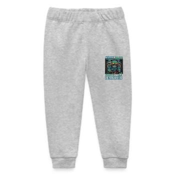Travailler dur, faire la fête plus fort - Pantalon de jogging bébé bio Stanley/Stella - gris chiné - Devant