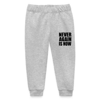 Never again is now - Baby Organic Sweatpants by Stanley/Stella - heather grey - Front