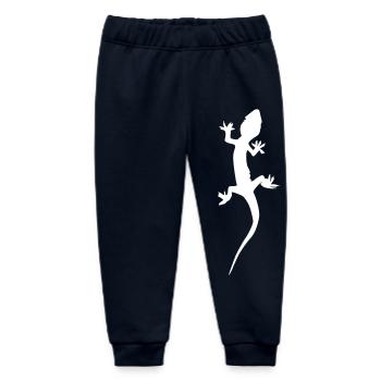 Gecko Echse - Baby Organic Jogginghose Baby Tumbler von Stanley/Stella - Navy - Vorne