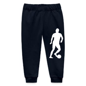 soccer player soccer - Baby Organic Sweatpants by Stanley/Stella - navy - Front