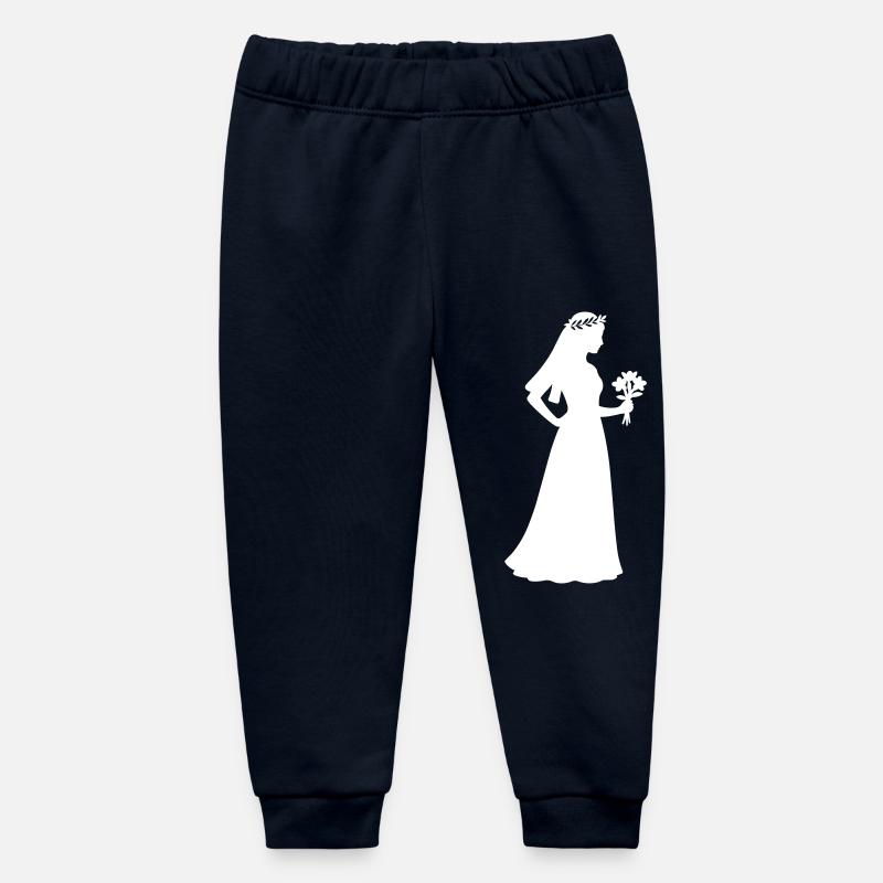 mariée - Pantalon de jogging bébé bio Stanley/Stella - marine
