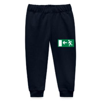 emergency exit - Baby Organic Sweatpants by Stanley/Stella - navy - Front