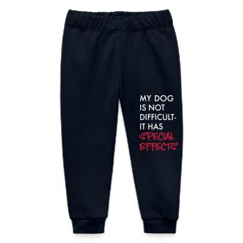 Dog - Baby Organic Sweatpants by Stanley/Stella - navy - Front