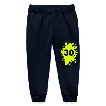 Klecks 30 - Baby Organic Jogginghose Baby Tumbler von Stanley/Stella - Navy - Vorne