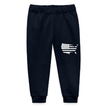 USA America 1 - Baby Organic Sweatpants by Stanley/Stella - navy - Front