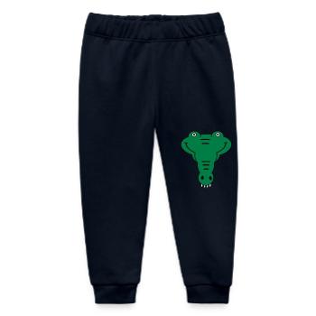 alligator - Baby Organic Sweatpants by Stanley/Stella - navy - Front