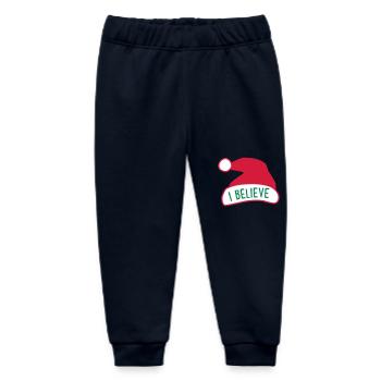 Ich glaube an den Weihnachtsmann - Baby Organic Jogginghose Baby Tumbler von Stanley/Stella - Navy - Vorne