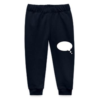 Thought Bubble Design - Baby Organic Sweatpants by Stanley/Stella - navy - Front