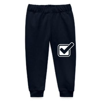 Tick the symbol - Baby Organic Sweatpants by Stanley/Stella - navy - Front