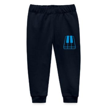 Piano Piano Playing Classical Music Instrument - Baby Organic Sweatpants by Stanley/Stella - navy - Front