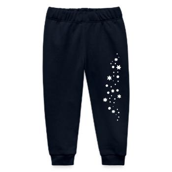 Glitzer Schnee - Baby Organic Jogginghose Baby Tumbler von Stanley/Stella - Navy - Vorne