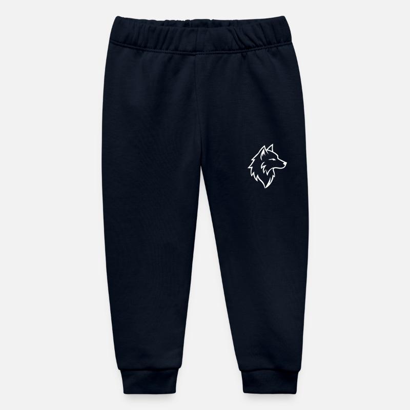 Contour du loup - Pantalon de jogging bébé bio Stanley/Stella - marine