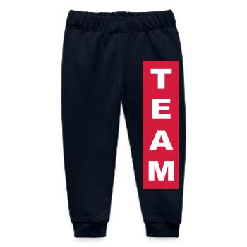 team - Baby Organic Sweatpants by Stanley/Stella - navy - Front