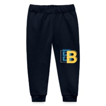 Initial letter B b - Baby Organic Sweatpants by Stanley/Stella - navy - Front